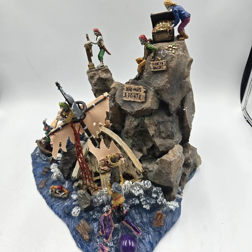 Lemax Spooky Town Dead Man's Point Pirate Skeleton Halloween 73638 Retired Rare